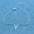 V Bracelets For Women  Stainless Steel Chain