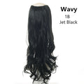 Wavy U Part Wigs for Women Clip in Hair Extension Invisible Half False Synthetic Wig Long Blonde Black Natural Hairpieces