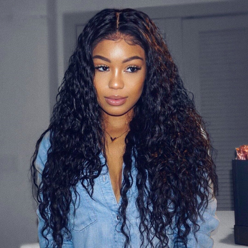 Foreign Trade Europe And The United States Wigs Female African Small Curly Hair Fashion Split Long Curly Hair Corn Hot Wig Headgear In Stock